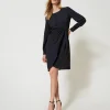 Robe Courte En Crêpe De Chine Recyclé