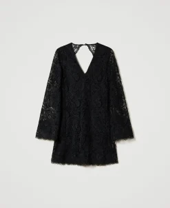 Robe Courte En Dentelle Macramé