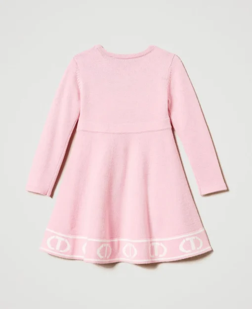 Robe Courte En Maille Avec Oval T Jacquard