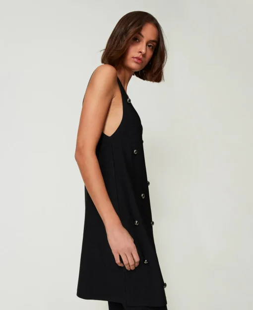 Robe Courte En Maille Avec Clous