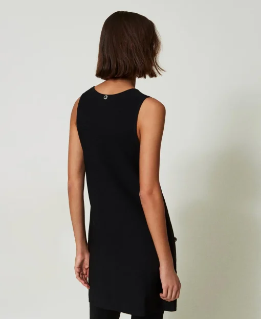Robe Courte En Maille Avec Clous