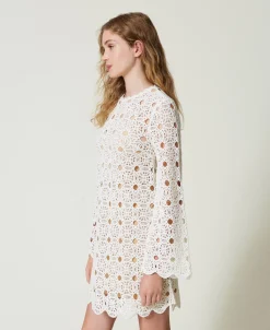 Robe Courte En Maille Crochet