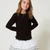 Robe Courte En Scuba Et Organza