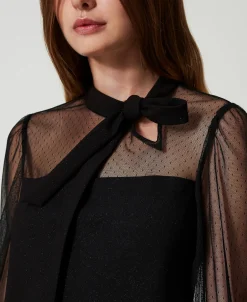 Robe Courte En Tulle Plumetis