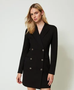 Robe Courte Modèle Robe-manteau Croisée