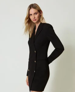 Robe Courte Modèle Robe-manteau Croisée