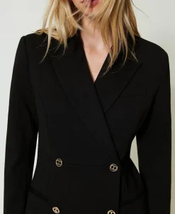 Robe Courte Modèle Robe-manteau Croisée