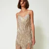 Robe Courte MYFO Avec Franges En Sequins