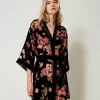Robe De Chambre En Velours Dévoré Floral