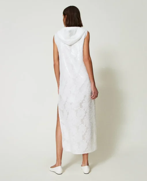 Robe Longue Avec Sequins All-over