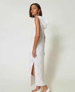Robe Longue Avec Sequins All-over