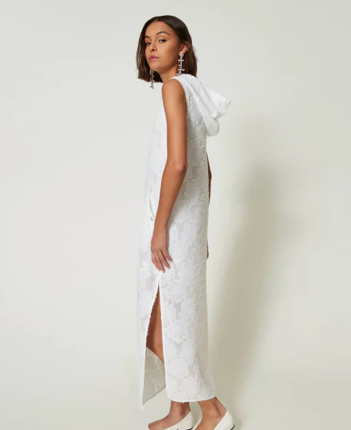 Robe Longue Avec Sequins All-over