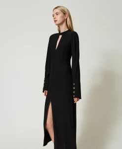 Robe Longue En Crêpe Georgette