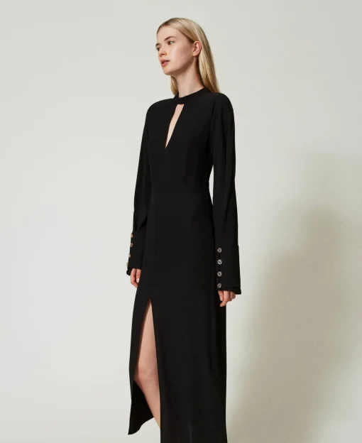 Robe Longue En Crêpe Georgette