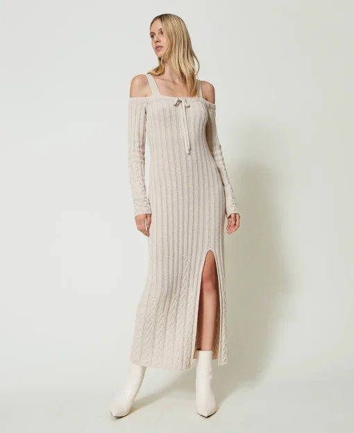 Robe Longue En Fil Treeblend Avec Torsades
