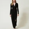 Robe Longue En Jersey Avec Drapé