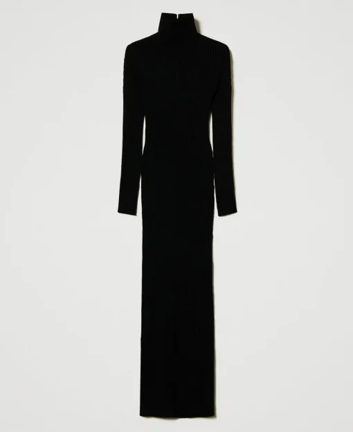 Robe Longue En Maille Avec Ajour