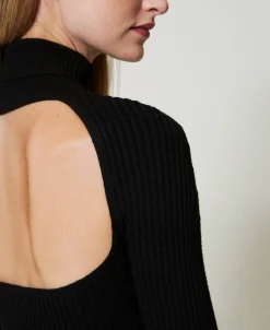 Robe Longue En Maille Avec Ajour