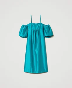 Robe Longue En Satin Duchesse
