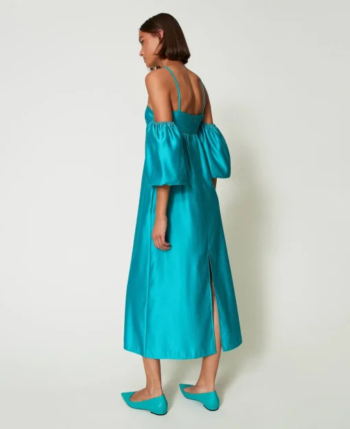 Robe Longue En Satin Duchesse