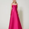 Robe Longue En Sergé Mikado