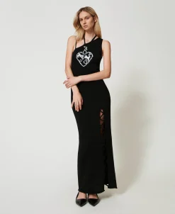 Robe Longue Jacquard En Fil Treeblend