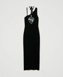 Robe Longue Jacquard En Fil Treeblend