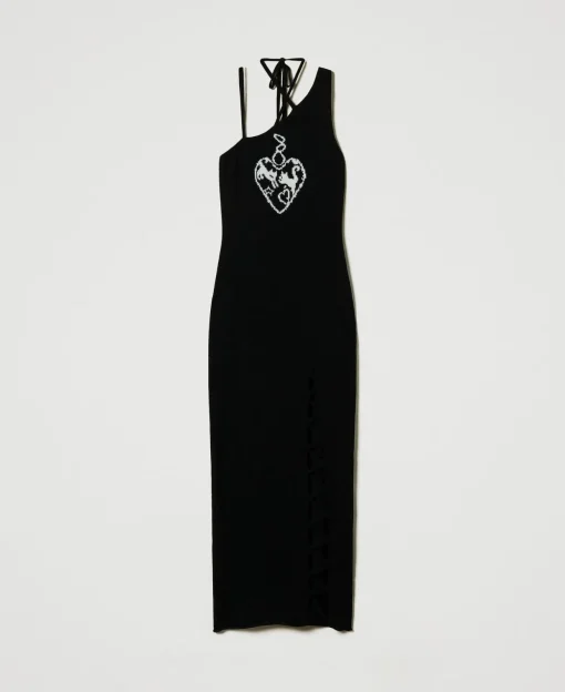 Robe Longue Jacquard En Fil Treeblend