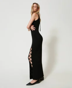 Robe Longue Jacquard En Fil Treeblend