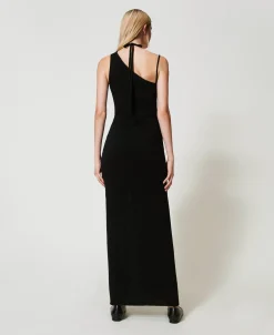Robe Longue Jacquard En Fil Treeblend