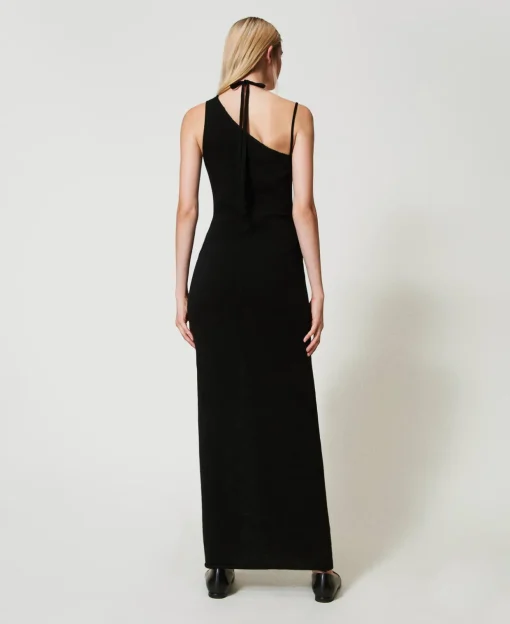 Robe Longue Jacquard En Fil Treeblend