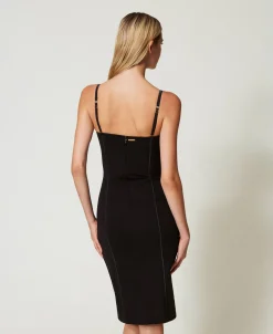 Robe Midi Bustier Avec Agrafes
