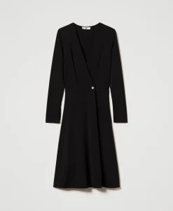 Robe Midi En Jersey Crêpé