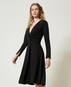 Robe Midi En Jersey Crêpé