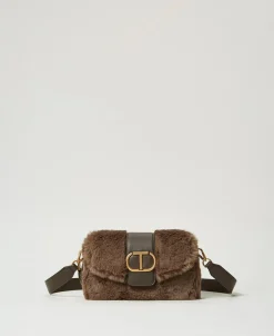 Sac à Bandoulière «Amie» Moyen En Fausse Fourrure