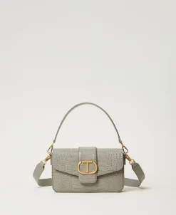 Sac à Bandoulière «Amie» Moyen Avec Imprimé Croco