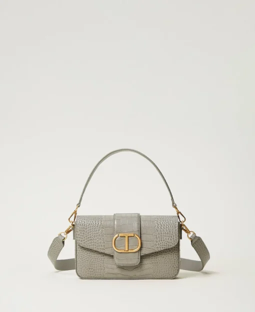 Sac à Bandoulière «Amie» Moyen Avec Imprimé Croco