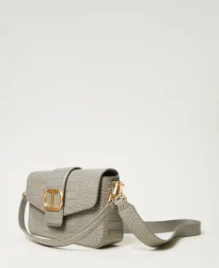 Sac à Bandoulière «Amie» Moyen Avec Imprimé Croco