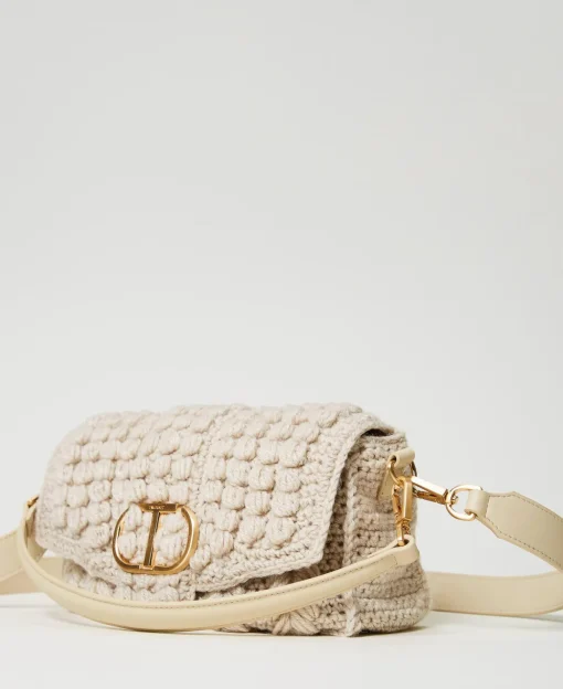 Sac à Bandoulière «Amie» Moyen En Tricot