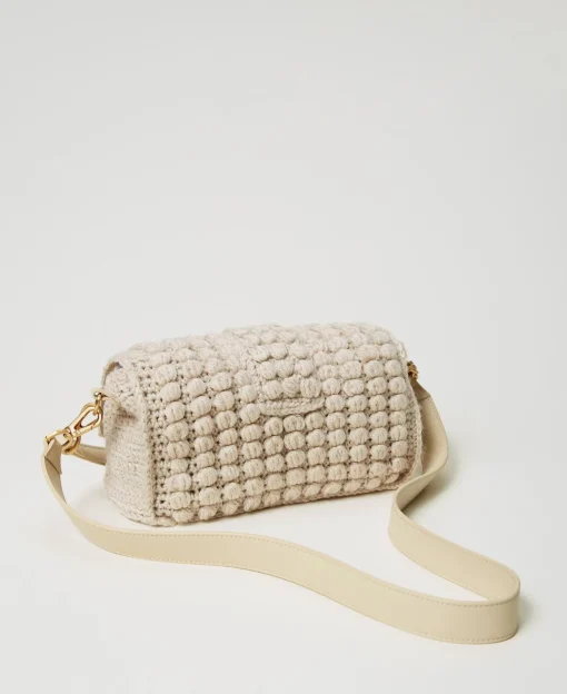 Sac à Bandoulière «Amie» Moyen En Tricot