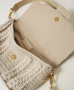 Sac à Bandoulière «Amie» Moyen En Tricot