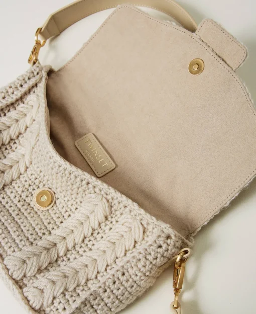Sac à Bandoulière «Amie» Moyen En Tricot