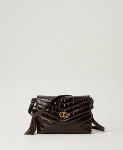 Sac à Bandoulière «Dreamy» Moyen En Cuir Imprimé Croco