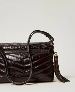 Sac à Bandoulière «Dreamy» Moyen En Cuir Imprimé Croco