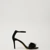 Sandales En Cuir Avec Plumes