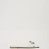 Sandales Slides En Cuir Avec Oval T