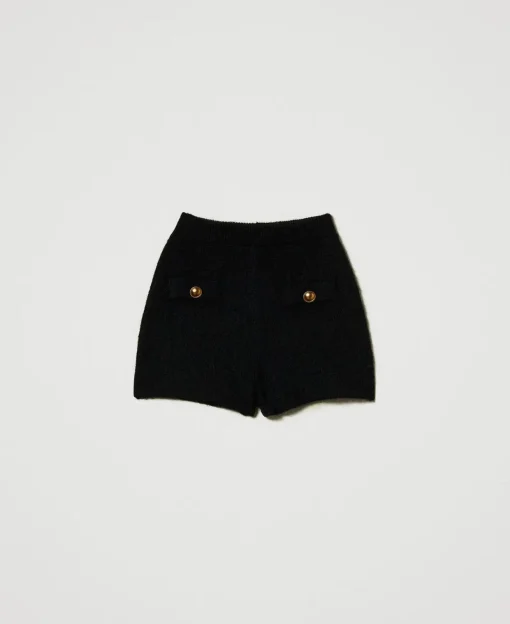 Short «Emily» En Maille De Mohair Mélangé