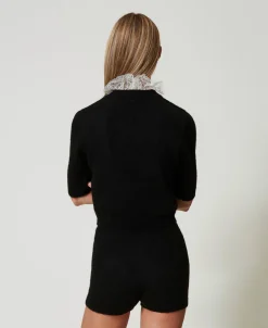 Short «Emily» En Maille De Mohair Mélangé