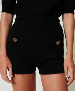 Short «Emily» En Maille De Mohair Mélangé