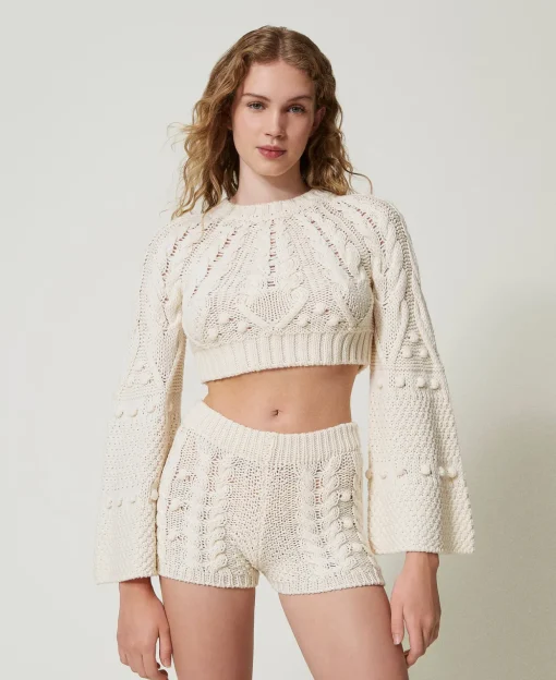 Short En Maille De Laine